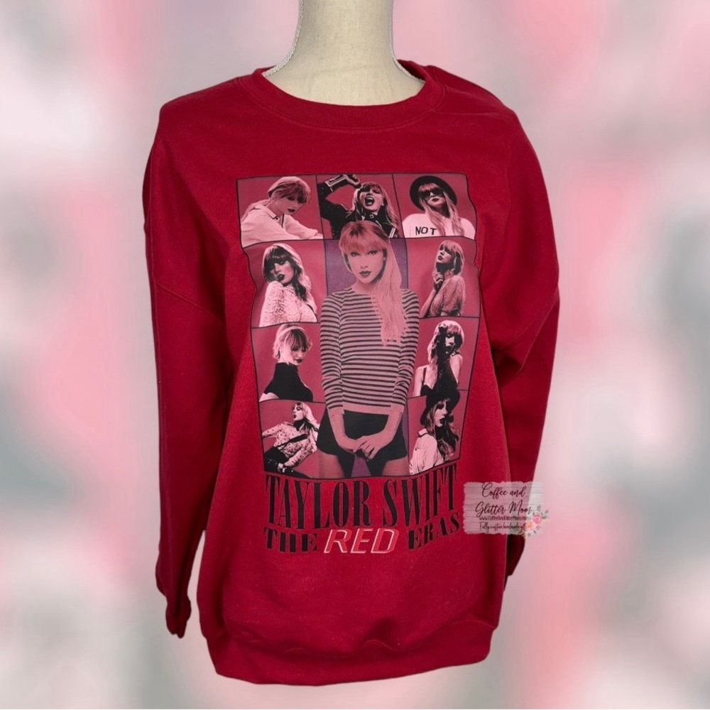 Taylor Swift Red The Era’s Tour Adult Large Sweatshirt Swiftie Taylor’s Version